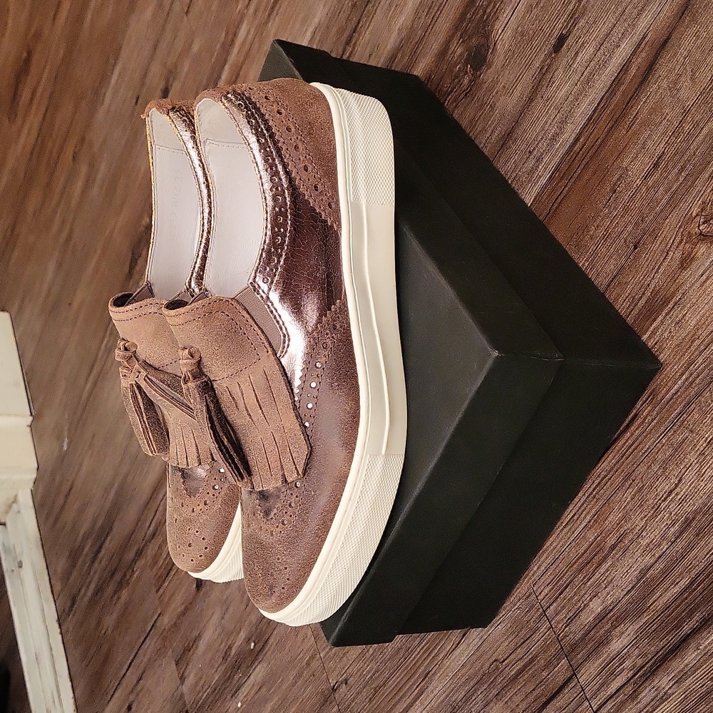 TJ Collection Leather Slip On Loafer